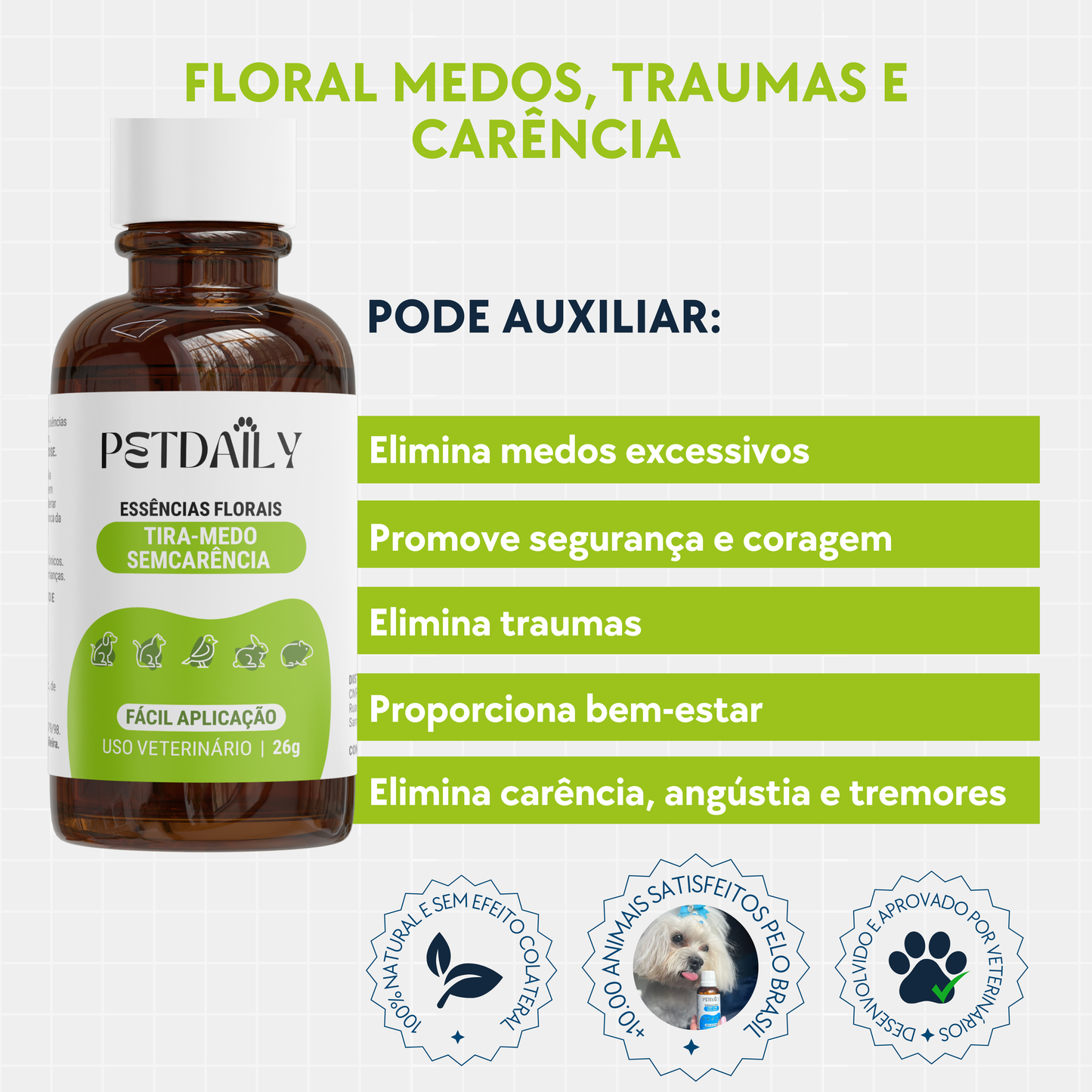 Floral Pet Medos, Traumas e Carência