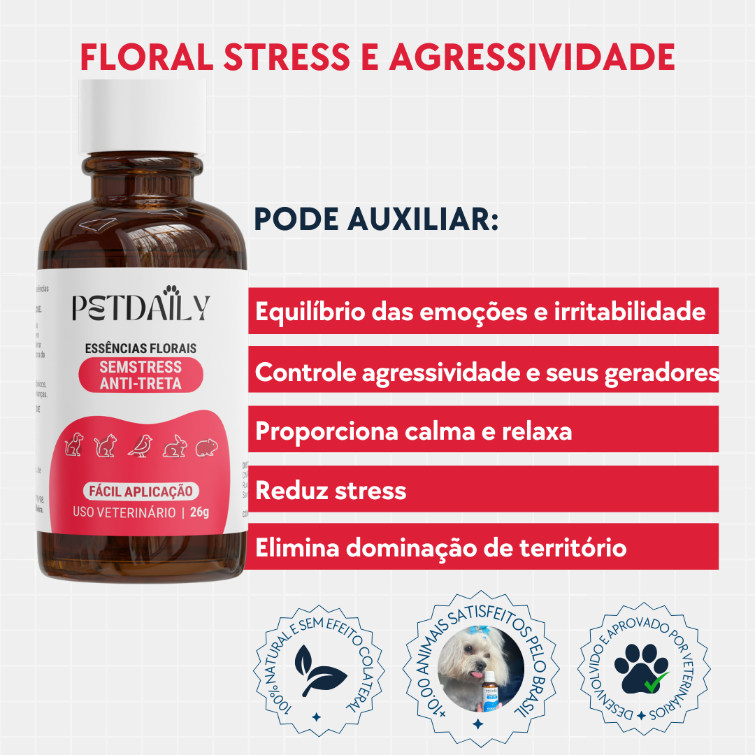 Floral Pet Stress e Agressividade