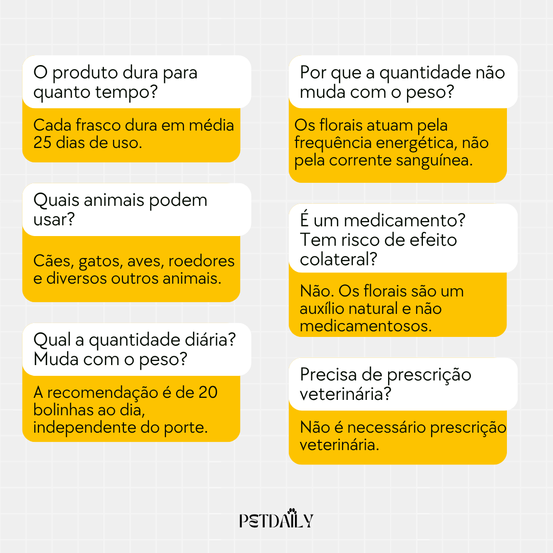Floral Pet Ansiedade
